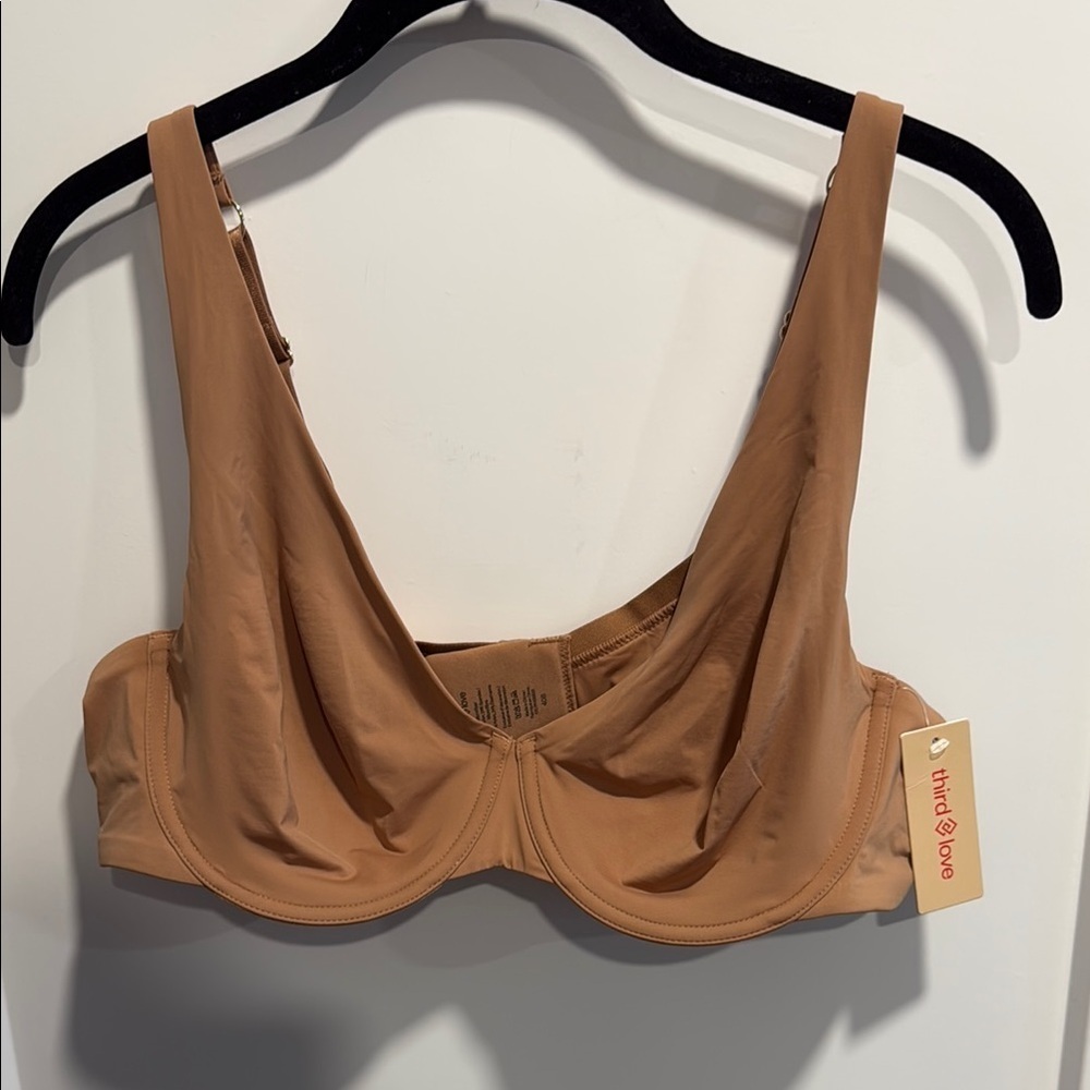 ThirdLove Second Skin Unlined Bra Tan Nude 40B NWT